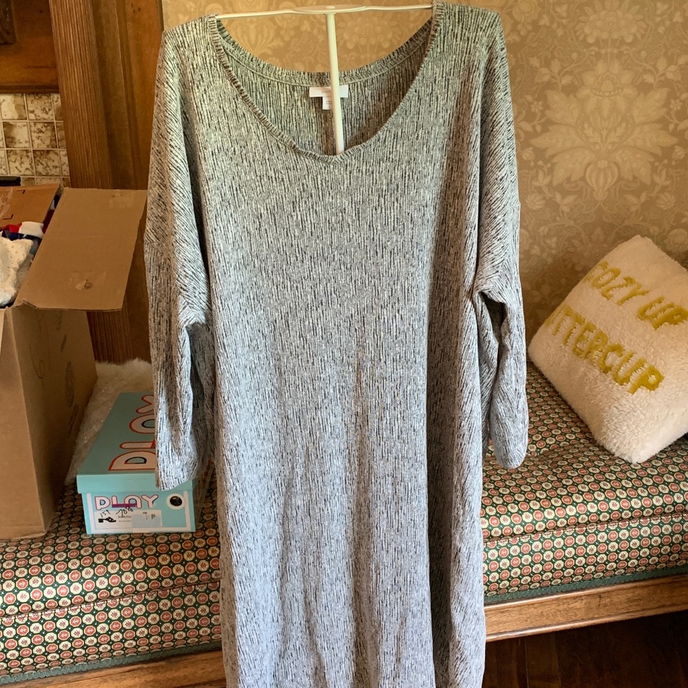 J. Jill Pure Jill linen blend multi texture dress. Worn about 5 x